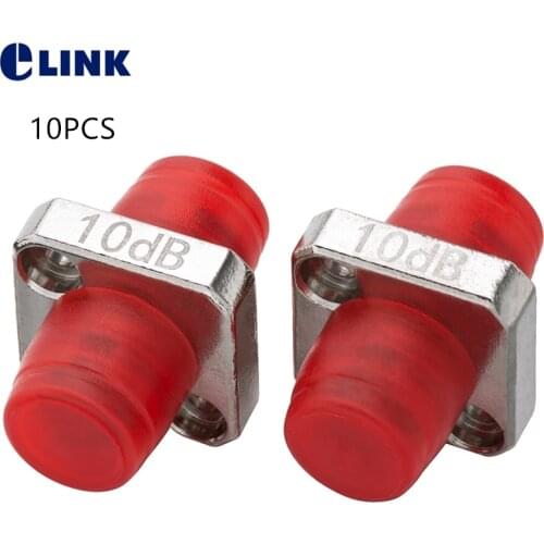 10PCS FC optical attenuator female to female FF fixed adapter type ftth fibra optica connector 2 3 5 7 10 15db factory supply