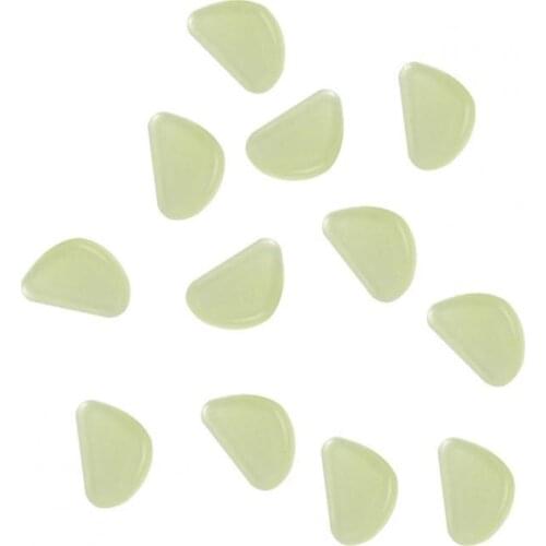 100Pcs 10 Colors Luminous Pebbles Multi-functional Eco-friendly Eye-catching Warm Light Resin Glow in the Dark Pebbles for Home