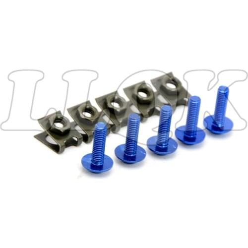 5pcs 6mm CNC Motorcycle Fairing body work Bolts Screws for Yamaha FZ6 FAZER FZ6R FZ8 FZ1 FAZER XJ6 DIVERSION FZ-07