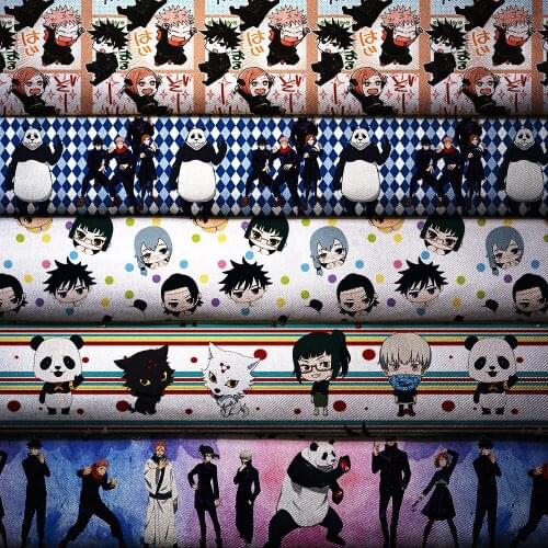 50cm*140cm Cartoon Printed Polyester Cotton Fabric Patchwork for Sewing Dress Cloth Making Puppet L12024