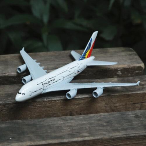 Philippines Airlines Airbus A380 Aircraft Model 6" Metal Airplane Diecast Mini Moto Collection Eduactional Toys for Children