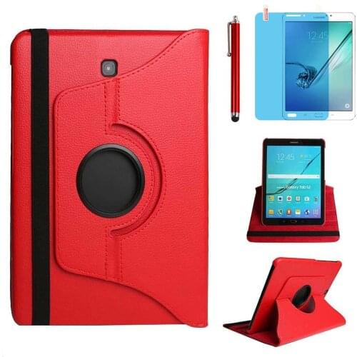 Case for Samsung Galaxy Tab S2 8.0 inch 360 Degree Rotating Stand Pu Leather Case Protective Smart Cover for SM-T710 T713 T715