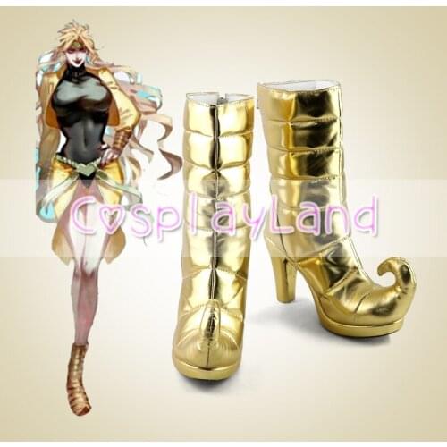 JoJos Bizarre Adventure Diona Golden Cosplay Boots Shoes Women High Heel Shoes Customized Halloween Carnival Cosplay Costume