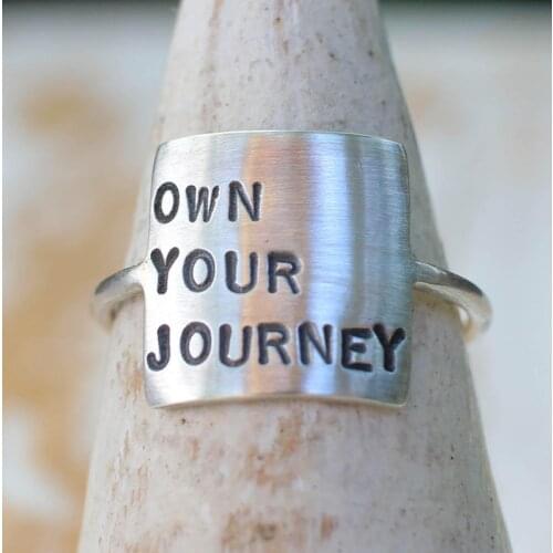 Storybook Ring Own Your Journey Ring Inspirational Ring Inspirational Jewelry Quote Female Empowe YLQ7508