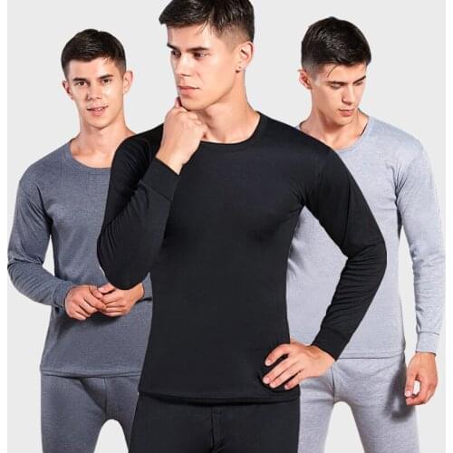 Men Winter Underwear Set Thermal Long Underwear Youth Thin Warm Long Johns