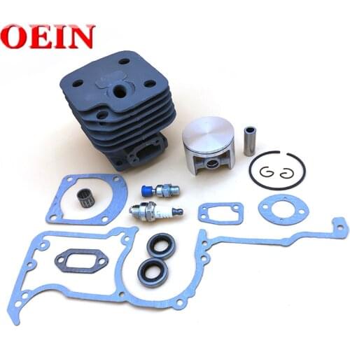 48MM 50MM 52MM Cylinder Piston Ring Gasket Oil Seal Valve Kit For HUSQVARNA 61 268 272 272K 272XP Chainsaw Parts