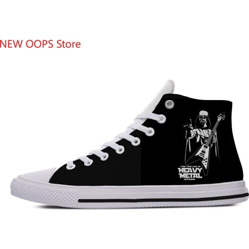 I find your lack of heavy metal disturbing Harajuku Lightweight High Top Canvas Shoes Men Women Casual Breathable Sneakers