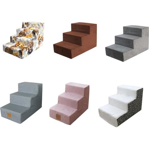 Hot Pet Dog Stairs Small Dog House For Puppy Cat Pet Stairs 3 Steps Ladder Anti-slip Removable Dogs Bed Stairs Pet Supplies