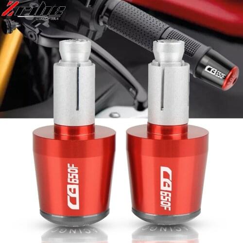 For HONDA CB650 CB650F 2014 2015 2016 2017 Handlebar Grips Motorcycle Accessories Bar Ends Hand Grip Handlebar End Caps Red
