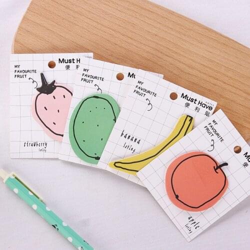 1pcs K244-2 New Stationery Cute Creative Cartoon Tata Fruit Convenience Sticker Student Office Dedicated
