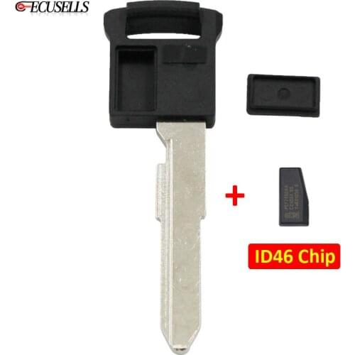 New Replacement Remote Smart Emergency Insert Key Uncut Blade with ID46 Chip or without Chip for Suzuki Grand Vitara SX4