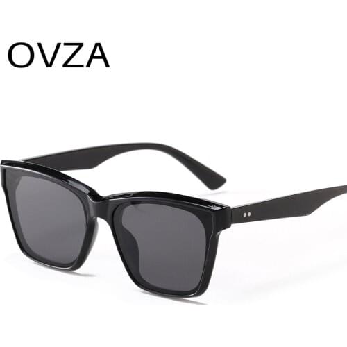 OVZA Fashion Rectangle Mens Sunglasses Brand Designer UV400 Women Eyeglasses Anti-UV Durable S1086
