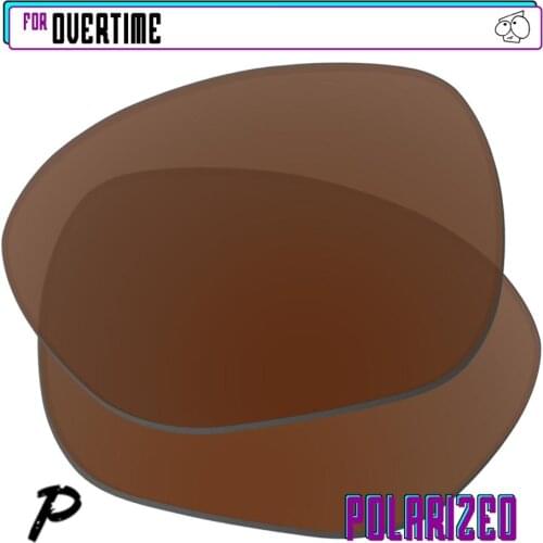 EZReplace Polarized Replacement Lenses for - Oakley Overtime Sunglasses - Brown P