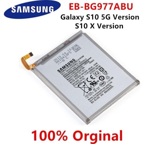 SAMSUNG Orginal EB-BG977ABU 4500mAh Battery For Samsung GALAXY S10 5G Version S10 X Version SM-G977 SM-G977V SM-G977U/T