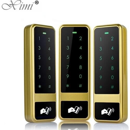 Touch Waterproof Keypad Metal Access Control System RFID Card Reader 125KHZ Smart Card Standalone Access Controller M12-D