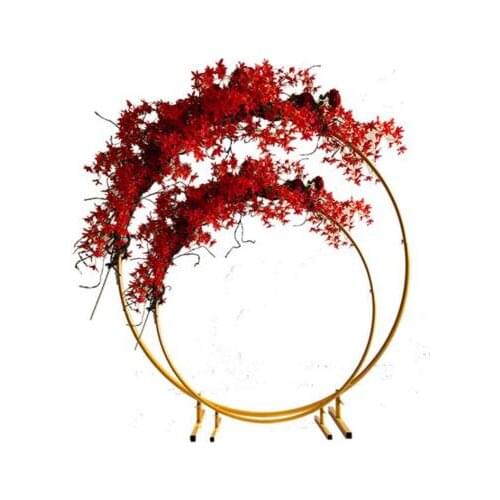 Wedding props large iron circular arch background single arch flower outdoor lawn wedding flower rack 1 order
