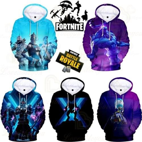 Men and Women NEW Fortnite Kids Hero Tops 2021 Boys Girls Crow Shoot Game 3D Print Hoodie Sweatshirt Harajuku Clothing