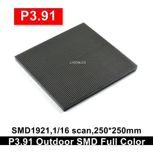 20pcs/lot P3.91 Outdoor Rental Full Color LED Display Module 250x250mm To Build 500x500mm Screen Cabinet
