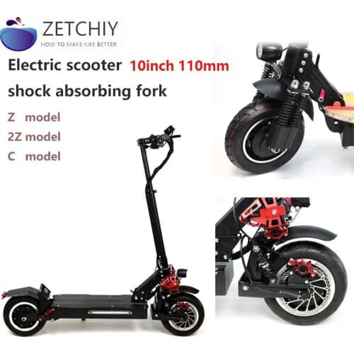10 inch electric scooter special fork Front shock absorber modified spring w fender C/Z/2Z type Scooters fork 110 for zero