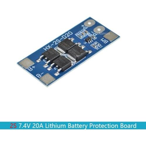 2S 7.4V 20A 18650 Lithium Battery Charger Protection Board 2 Serial Li-ion Battery Charger Overcurrent Protection Module