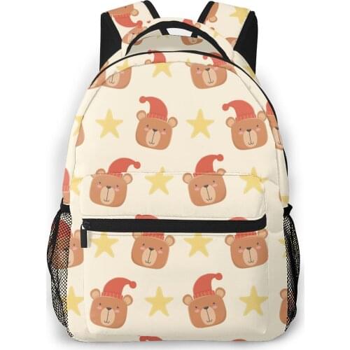 Women Backpack with Multiple Using Women Backpacks Little Bears Heads Female School Bag Girls Travel Bag