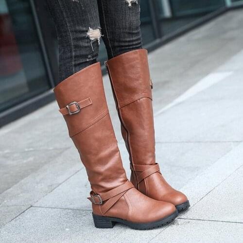 Женские высокие ботинки ZZPOHE China At AliExpress
