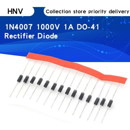 100PCS 1N4007 4007 1A 1000V DO-41 High quality Rectifier Diode IN4007 1n4007