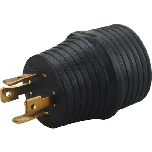 [14-30P to TT-30R] Plugrand Generator to 30Amp RV Camper Adapter, (NEMA L14-30P to TT-30R) Generator RV Power Adapter