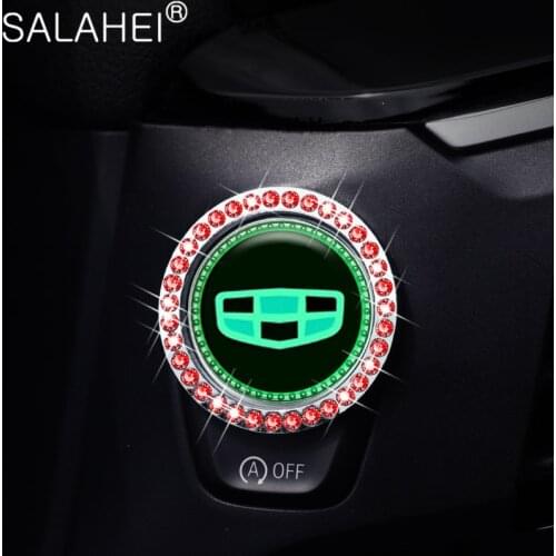 1X Car One-click Start Button Decorative Panel Decals For Geely Atlas Coolray Mk Cross Boyue NL3 X6 EX7 Emgrand X7 SUV GS GT GC9