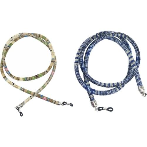 2pcs Bohemian Eyeglasses Strap Rope Sunglasses Neck Cord Glasses String