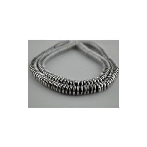 5 Strands 2x6mm Hematite Spacer Beads for jewelry making