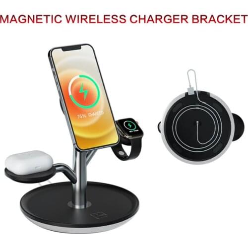 15W Fast Wireless Charger 3 In 1 Qi Charging Dock Station For IPhone 12 11 Pro XS Max XR X 8 Apple Watch SE 6 5 4 3 AirPods Pro