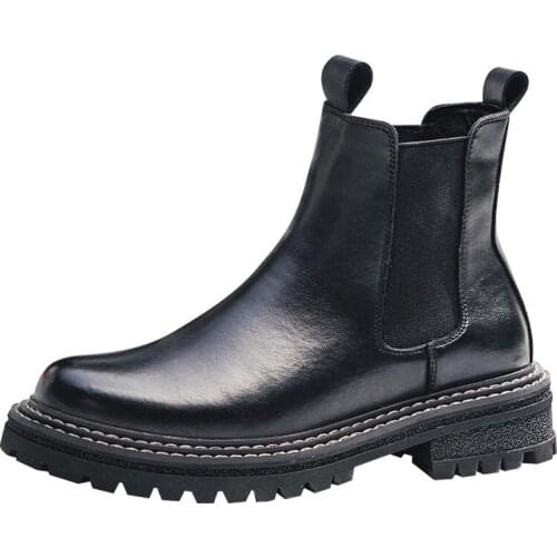 Martin boots men autumn and winter British leisure high top Chelsea short tooling leather boots snow tide shoes mens shoes 2108