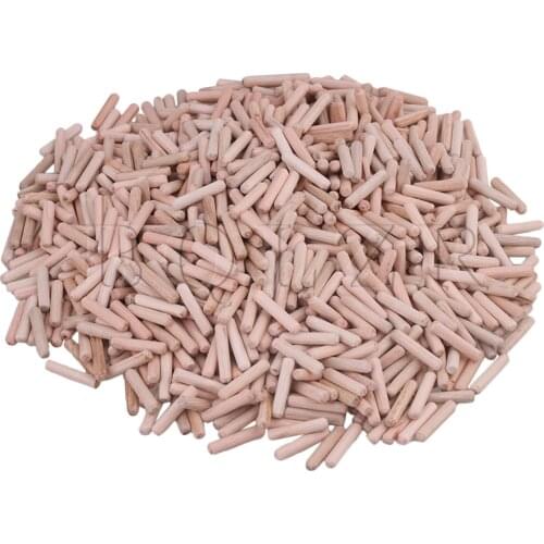BQLZR 1000pcs Unfinished Natural Hardwood Dowel Wooden Craft Pin 3cm Length