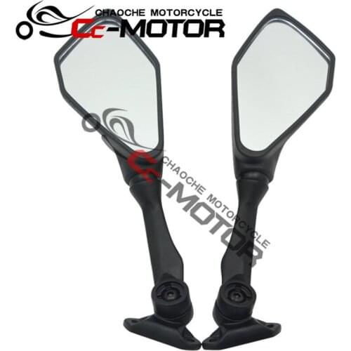 Black motorcycle side mirror scooter reflective mirrors moto rearview mirror universal accessories for kawasaki ZX-6R 636 13-16