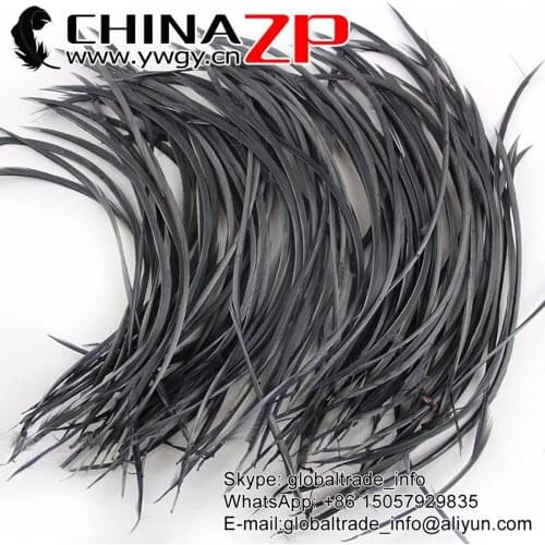 CHINAZP Goose Feathers 20~25cm(8 to 10 inch) Smooth Grey Dyed Goose Biots Feathers Costumes Cosplay Decoration