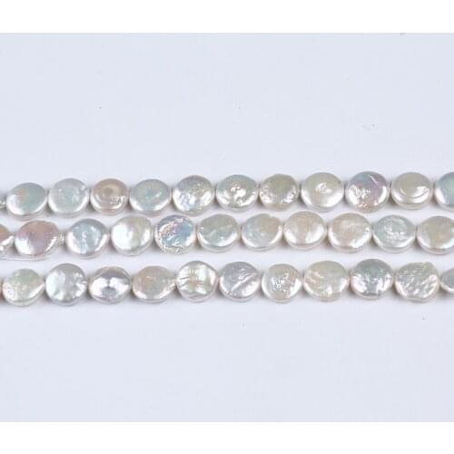 Hot Sale 12-13mm Colorful Freshwater Coin Pearls For Jewellery Making