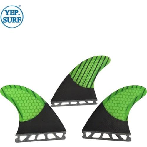 Wakeboard Future G7 Surfboard Fin Fiberglass Honeycomb G7 Fins Carbon Fiber Green Fins in Surfing New Design