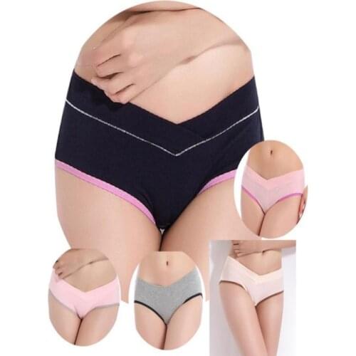 Cotton Breathable Maternity Panties Low-waist Underwear Panties Soft Care Abdomen Clothes For Pregnant Women