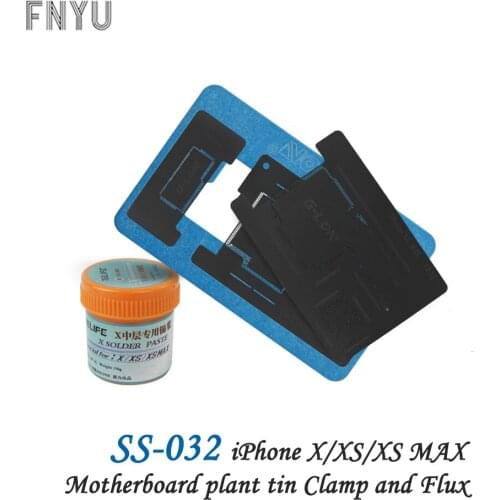 IPhone x xs xs max tin planting platform SUNSHINE SS-032 mainboard Repair Location fixture IP X Special solder paste Flux