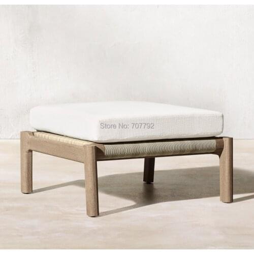 Patio garden wooden outdoor teak ottoman furniture sets