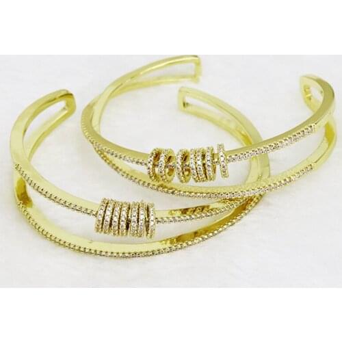 3Pcs Punk bangle Rings bangle Gold color bangle Metal bangle jewelry fashion bangle for women jewelry Bangle 51442