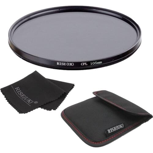 105mm Circular Polarizing CPL Filter+ cloth bag +cloth for Canon 1000D 650D 600D 550D 500D Rebel T4i T3i T3 T2i 18-55mm Lens
