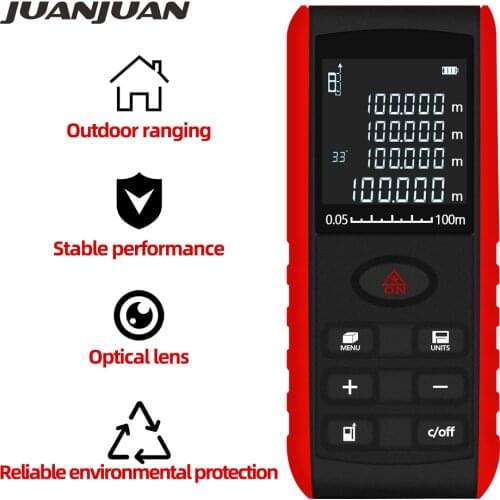 Digital Laser distance meter 40M 60M 100M Laser Rangefinder ruler Distance Measuring Device Tape Range Ruler Test Tool 40%off