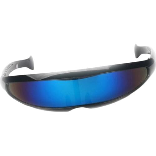 Set of 3 Futuristic Sunglasses Mirrored Glasses for Costume Party Club