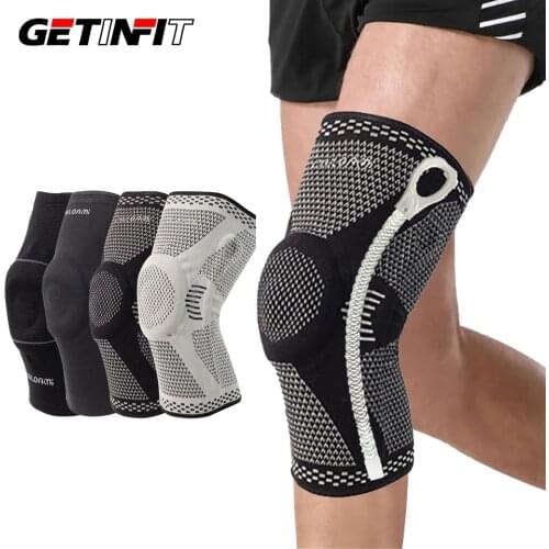 1 PCS Silicone Knee Pads Strap Knee Braces For Arthritis Knee Pads For Joints Support Meniscus Compression Protection Sport