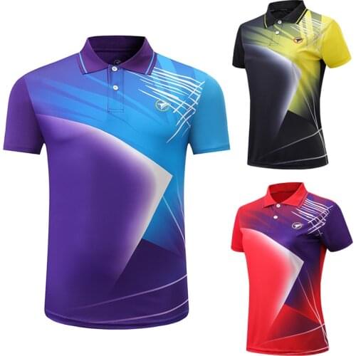 2020 New Badminton shirts Men/Women Quick Dry sport shirt table tennis t-shirt Running Fitness Exercise Training Polo T Shirts