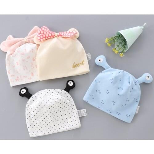 Toddler Kids childrens hat baby cotton colorful big large bow tie hat caps beanie for girls Butterfly Knot