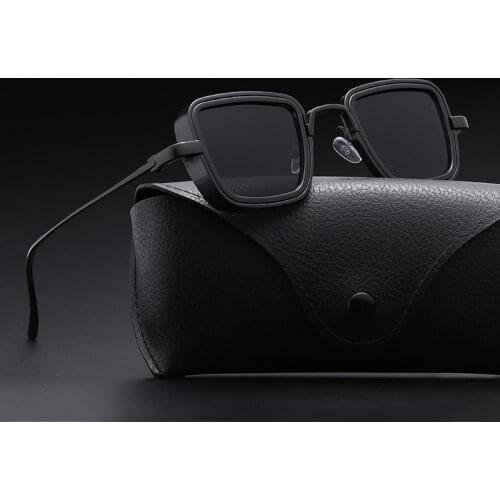 New Vintage Metal Steampunk Sunglasses Men Women Square Sun Glasses For Men Women Stylish Retro Brand Shades Male Female UV400