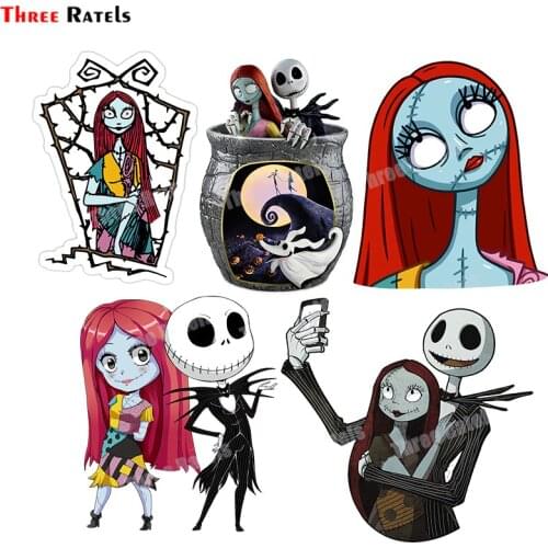 Three Ratels B440 Nightmare Before Christmas Sally Car Stickers Motorcycle Bumper Decal Tuning Suitcase Vinyl Wrap